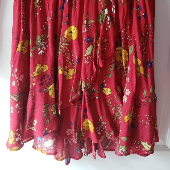 EXPRESS Ruffle Wrap Dress - Picture 8 of 10